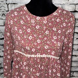 1.4.3. Story by Line Up Floral Blouse in Pink and White